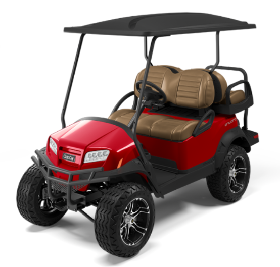 2020 Club Car® Carryall 510 LSV Electric golf cart against a blank background.