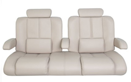 Custom beige golf cart seats